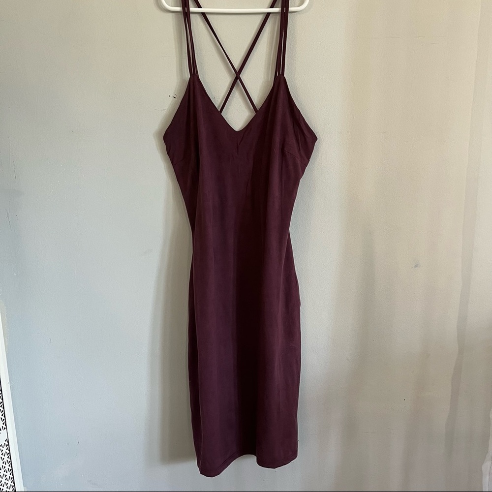 Charlotte Russe faux suede dress